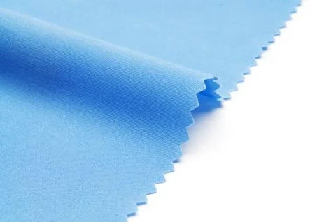 Blue fabric texture Stock Photos