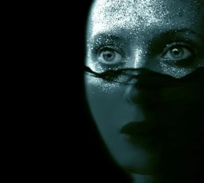 Blue facecreativ Stock Photos