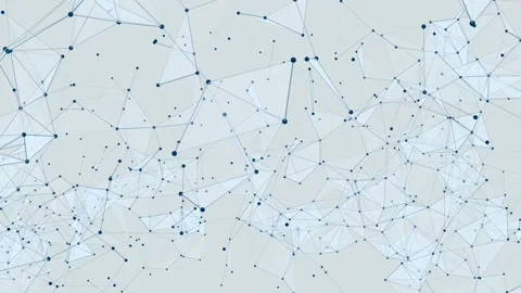 Blue facets. Melting triangles. Blue dots. Blue triangles.Plexus abstract Stock Footage 93705129