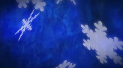 Blue Falling Snowflakes-1080  background Stock Footage 50639960