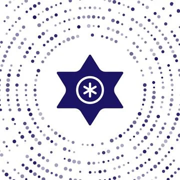 Blue Falling star icon isolated on white background. Meteoroid, meteorite, .. Stock Illustration