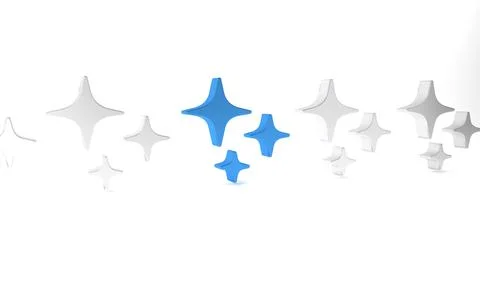 Blue Falling star icon isolated on white background. Shooting star with sta.. イラスト素材