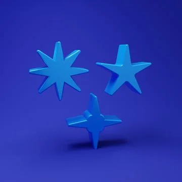 Blue Falling star icon isolated on blue background. Meteoroid, meteorite, c.. 库存插图