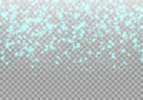 Blue falling tinsel Stock Illustration