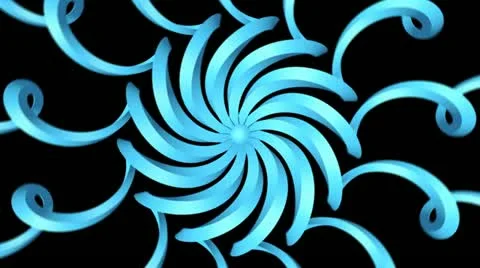 Blue Fan Flower Stock Footage 10856957