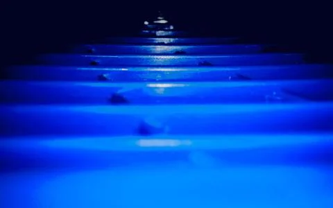 Blue Fan Surface Stock Photos