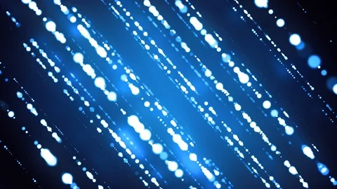Blue Fashion Light Strings Stock Footage 92339342