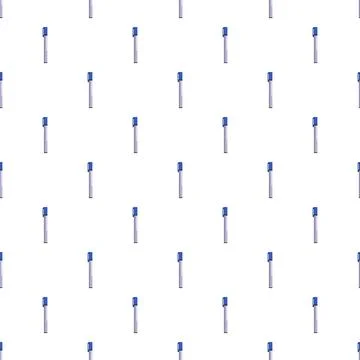 Blue felt tip pens drawing seamless pattern background Stock Illustration