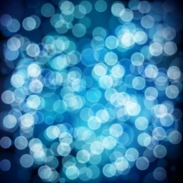 Blue festive background. Elegant abstract background with bokeh defocused l.. Stock Photos
