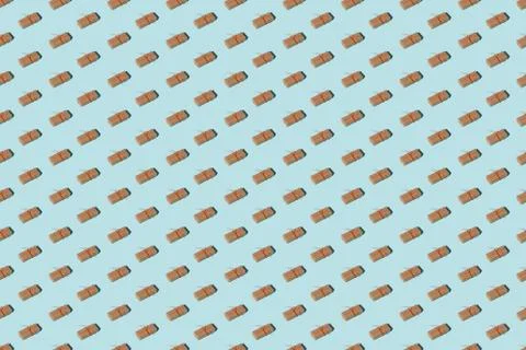 Blue festive background seamless pattern gift 스톡 사진