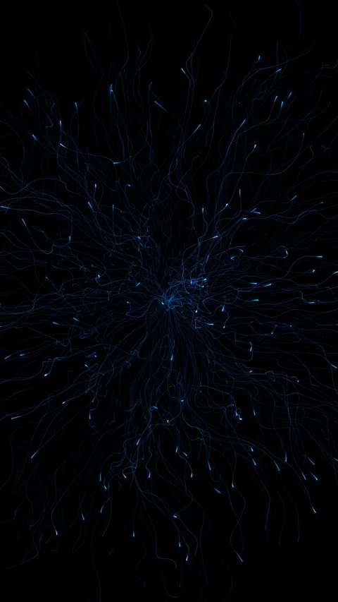Blue Fiber Optic Light Burst Data Network Background 스톡 동영상 342628708