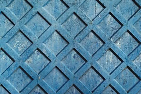 The blue fields wall for fencing construction Foto stock