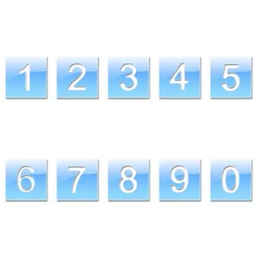 Blue figures Stock Illustration