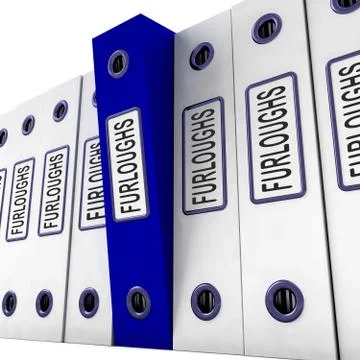 Blue File Amongst White For Getting Organized Stock Illustration