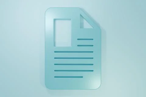 Blue File document icon isolated on blue background. Checklist icon. Busine.. Stock Illustration