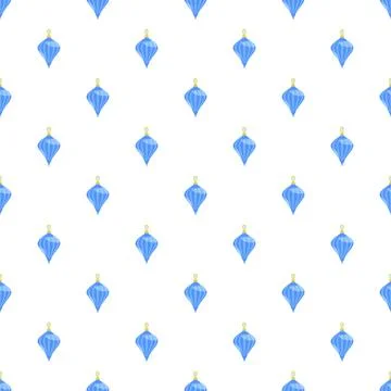 Blue fir tree toy pattern seamless vector 스톡 일러스트