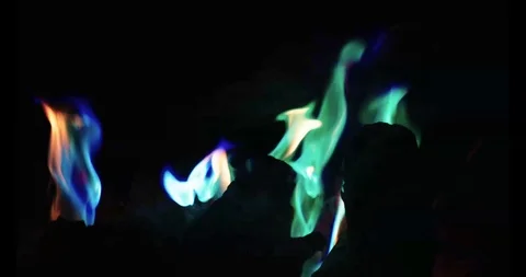 Blue fire 150 fps Stock Footage 116047763