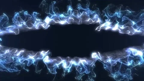Blue Fire Abstract Space Background Stock Footage 311532640