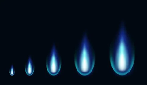 Blue fire animation sprites. Animation Illustrazione stock