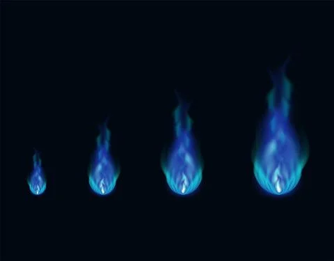 Blue fire animation sprites. Comet. Animation for a game or cartoon. Illustrazione stock