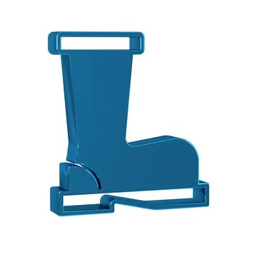 Blue Fire boots icon isolated on transparent background. Stockillustratie