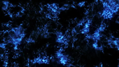 Blue fire burning loop effect animation Stock Footage 262287415