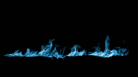Blue Fire flame burn loop Video stock 145932841
