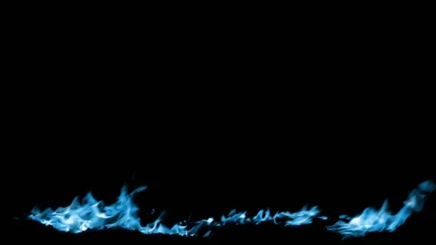 Blue Fire flame burn loop Video stock 145932898