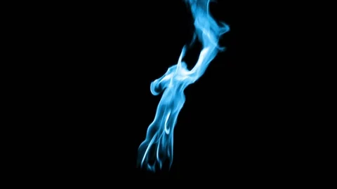 Blue Fire flame burn loop Video stock 145933088