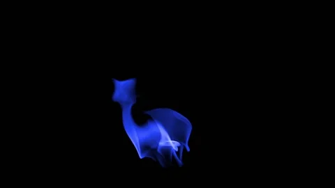 Blue Fire flame loop animation Stock Footage 145933178