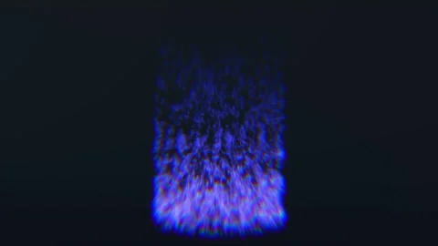 Blue Fire Flame Particle Effect on Dark Background Loop 库存影片 339818268