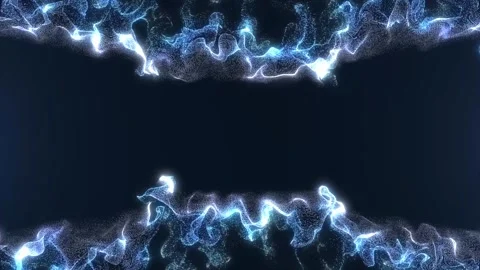Blue Fire Frame Abstract Backouground Stock Footage 311532625