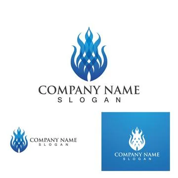 Blue fire gas vector illustration design Stock Illustration