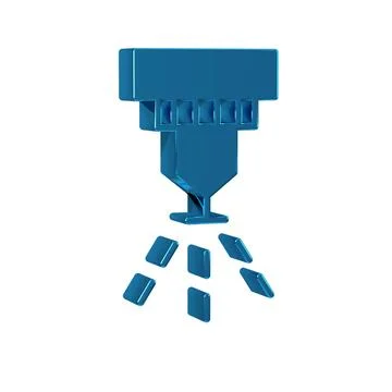 Blue Fire sprinkler system icon isolated on transparent background. Sprinkl.. Stock Illustration