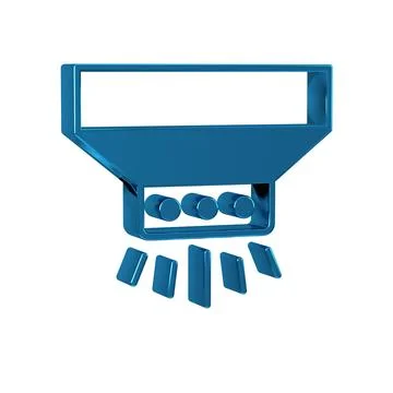 Blue Fire sprinkler system icon isolated on transparent background. Sprinkl.. Stock Illustration
