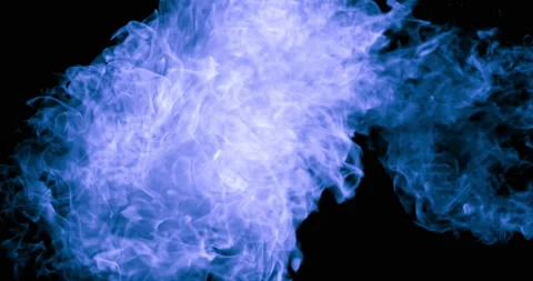 Blue Fire Transition Stock Footage 172323575
