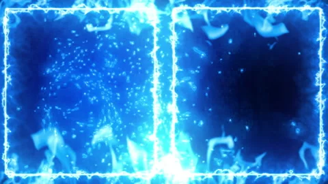 Blue fire versus interface background loop animation Stock Footage 149906460