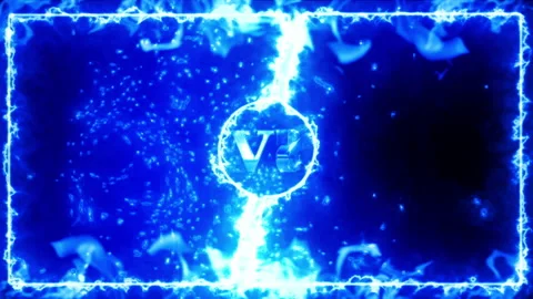 Blue fire versus interface background loop animation Stock Footage 149917037