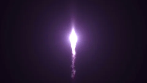 Blue firework against black background Video stock 69974460