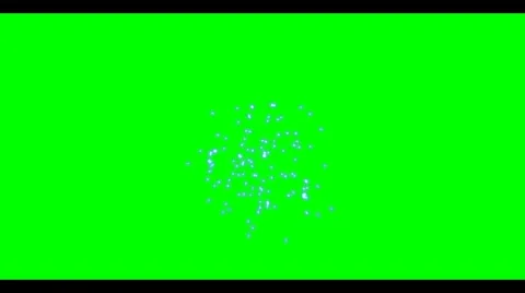 Blue Firework Explosion on Green Screen ... | Stock Video | Pond5