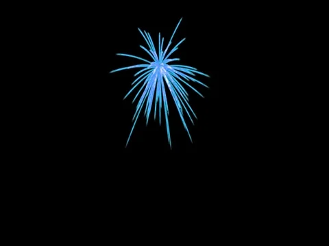 Blue Firework Stock Footage 73617399