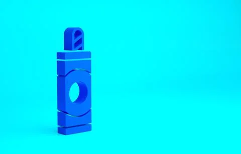 Blue Firework icon isolated on blue background. Concept of fun party. Explosi Stock Illustration