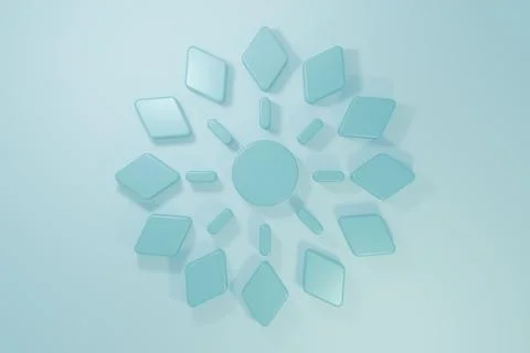 Blue Firework icon isolated on blue background. Concept of fun party. Explo.. Stock Illustration