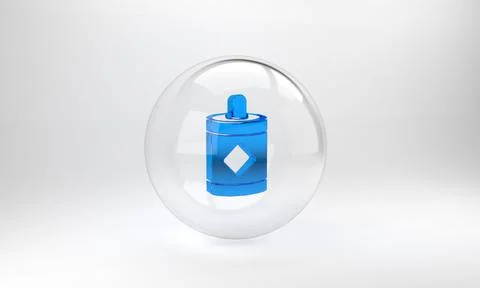 Blue Firework icon isolated on grey background. Concept of fun party. Explosi Stock Illustration