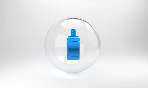 Blue Firework icon isolated on grey background. Concept of fun party. Explosi Stock Illustration