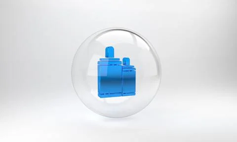 Blue Firework icon isolated on grey background. Concept of fun party. Explosi Stock Illustration