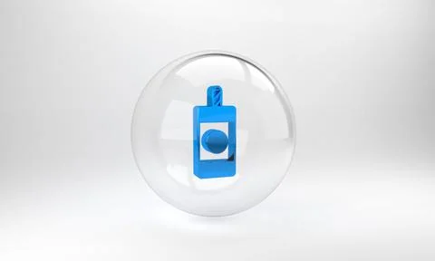 Blue Firework icon isolated on grey background. Concept of fun party. Explosi Stock Illustration