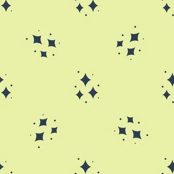 Blue Firework icon isolated seamless pattern on yellow background. Concept of Stock Illustration