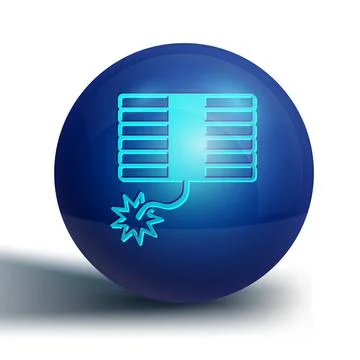 Blue Firework icon isolated on white background. Concept of fun party. Explosive Stock Illustration