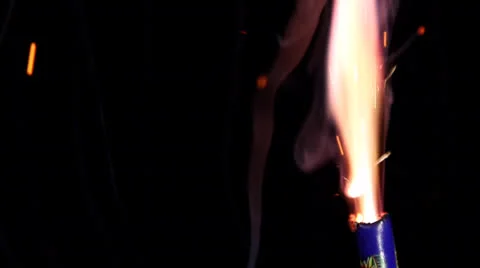 Blue firework super slow motion Vídeos de archivo 25592497